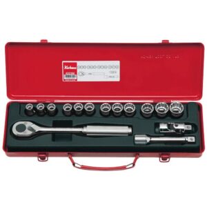 Koken 4223M Socket Set 12pt 15pc 1/2Dr 10-22mm