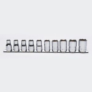 Koken RS4400M Socket Set On Rail 6pt 10pc 1/2 Dr 10-22mm