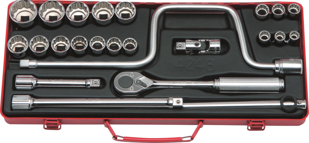 Koken 4248M Socket Set 12pt 24pc 1/2Dr 10-32mm
