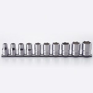 Koken RS4400A Socket Set On Rail 6pt 10pc 1/2 Dr 3/8-15/16