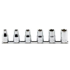 Koken RS4425/6-N Internal Torx Socket Set On Rail 6pc 1/2Dr E10N - E20N