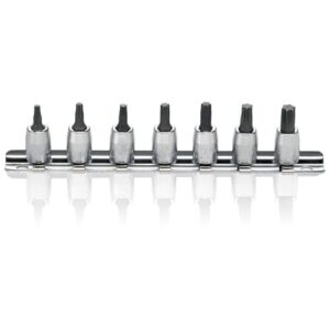 Koken RS2025 Torx Socket Set On Rail 7pc 1/4Dr T10-T40