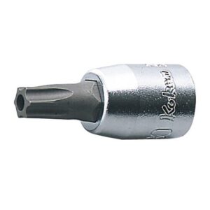 Koken 2025-28 Tamper Proof Torx Bit Socket 1/4Dr TH15