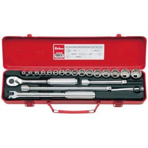 Koken 3206A Socket Set 6 and 12pt 17pc 3/8Dr 1/4-7/8