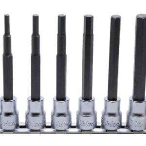 Koken RS3010M-100 Inhex Bit Socket Set On Rail 8pc 3/8Dr 3-12mm