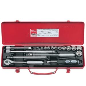 Koken 3221M Socket Set 12pt 18pc 3/8Dr 6-22mm