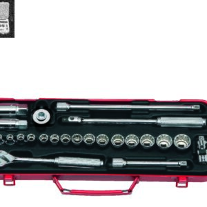 Koken 3275 Socket Set 6 & 12pt 24pc 3/8Dr 6-22mm & 16-20.8mm Spark Plug Sockets