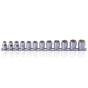 Koken RS3400M Socket Set On Rail 6pt 12pc 3/8 Dr 8-19mm