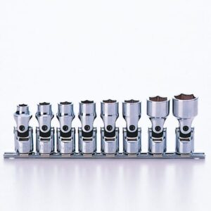 Koken RS3440M/8 Universal Socket Set On Rail 8pc 3/8Dr 8-19mm