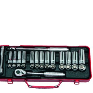 Koken 3277 Std & Deep Socket Set 6pt,12pt 29pc 3/8Dr 8-21mm