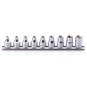 Koken RS3425 Internal Torx Socket Set On Rail 9pc 3/8Dr E4-E16