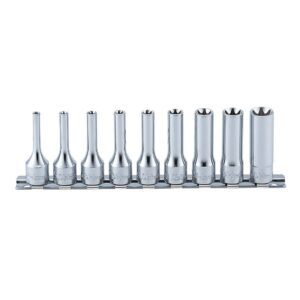 Koken RS3325 Internal Torx Deep Socket Set On Rail 9pc 3/8Dr E4-E16