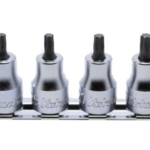 Koken RS3025 Torx Bit Socket Set On Rail 8pc 3/8Dr T10-T45