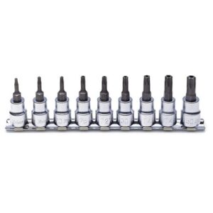 Koken RS3025TH Security Torx Bit Socket Set On Rail 9pc 3/8Dr TH10-TH50