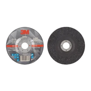 3M™ Silver Depressed Center Grinding Wheel, 51748, 36+, T27, 125 mm x 7 mm x 22.23 mm, 10/Carton, 20 ea/Case