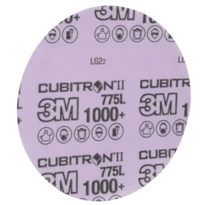 3M™ Cubitron™ II Hookit™ Film Disc 775L, 1000+ 3MIL, 6 in x NH, Die 600Z, 50/Carton, 250 ea/Case