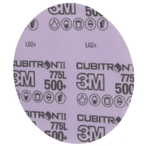3M™ Cubitron™ II Hookit™ Film Disc 775L, 500+ 3MIL, 6 in x NH, Die 600Z, 50/Carton, 250 ea/Case