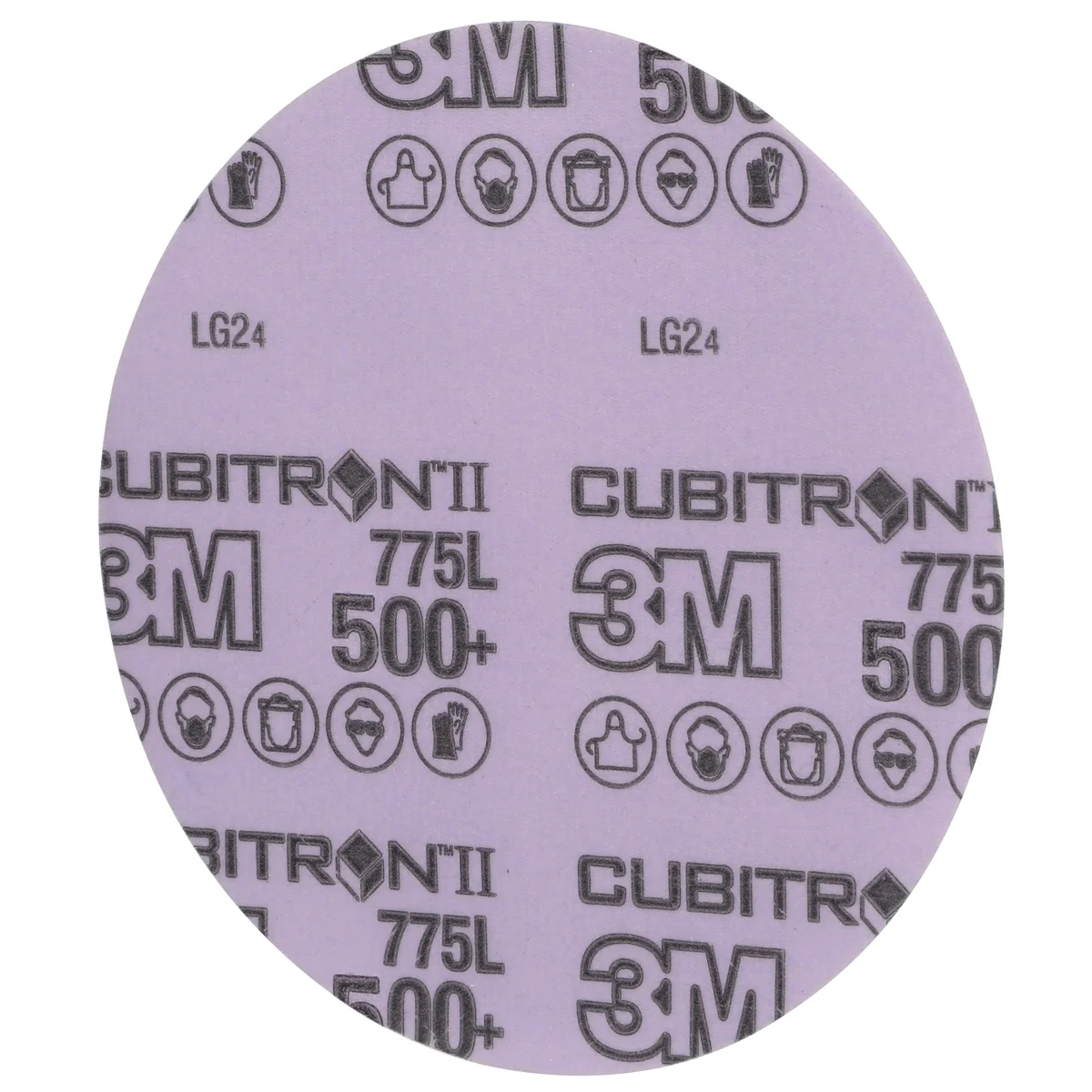 3M™ Cubitron™ II Hookit™ Film Disc 775L, 500+ 3MIL, 6 in x NH, Die 600Z, 50/Carton, 250 ea/Case