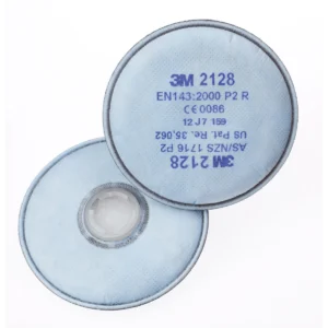 3M™ Particulate Filter 2128, GP2, with Nuisance Level Organic Vapor/Acid Gas Relief, 1 Pair/Pack, 50 Packs/Case