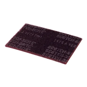 Scotch-Brite™ Hand Pad 7447, HP-HP, A/O Very Fine, Maroon, 6 in X 9 in 60 ea/Case