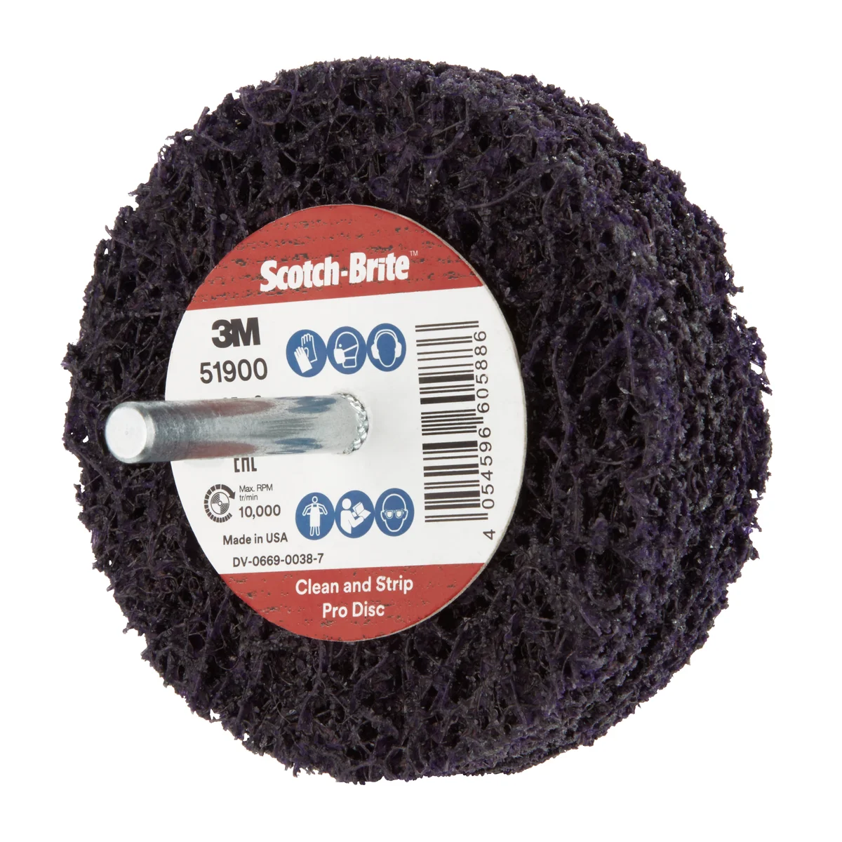 Scotch-Brite™ Clean and Strip XT Pro Disc, XO-DC, Sic Extra Coarse, Purple, 115 mm x 22 mm, 5 ea/Case