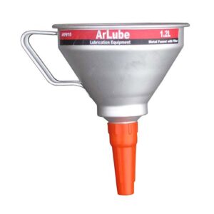 Arlube Metal Funnel with Filter & Spout — ARF9115