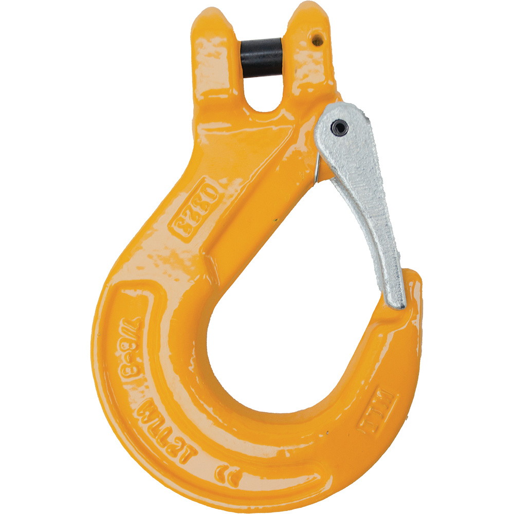 G80 Clevis Sling Hook w/ Safety Latch-10mm Chain - Image 2