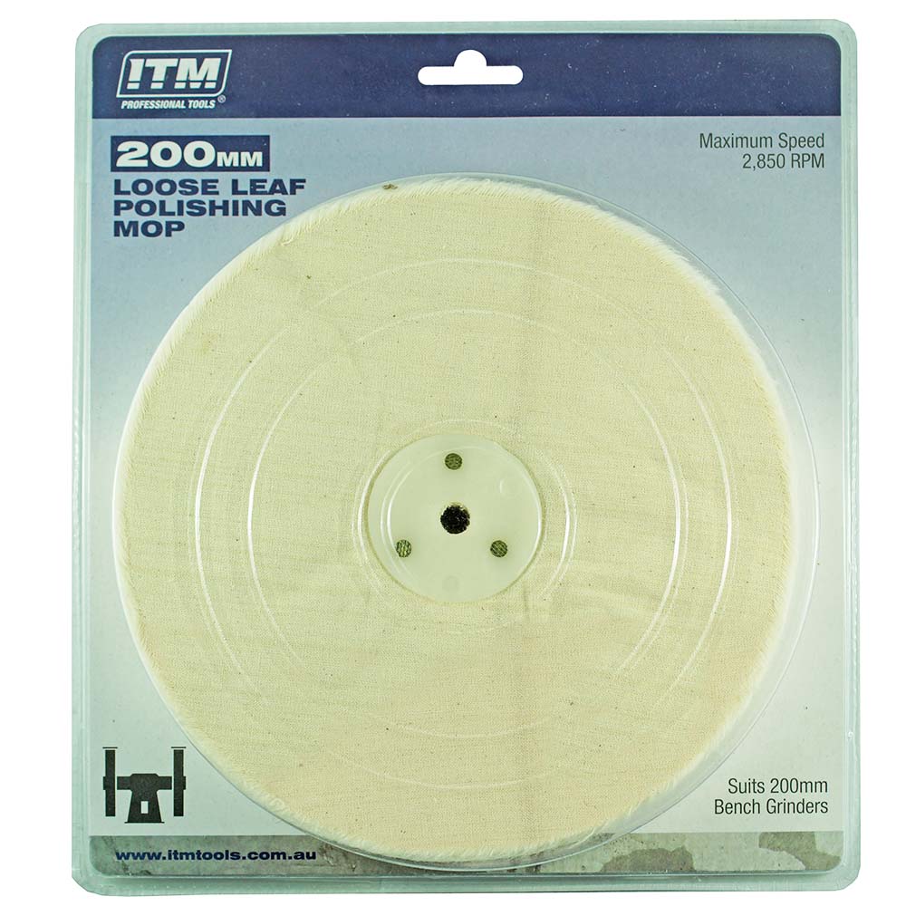 Polishing Mop Loose Leaf 50 Fold 200 x 25mm - Image 2