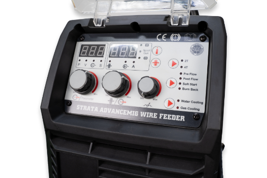 Strata AdvanceMig500WC Pack 500A MIG/ARC/TIG Welder with Trolley, Wire Feeder & Water Cooler