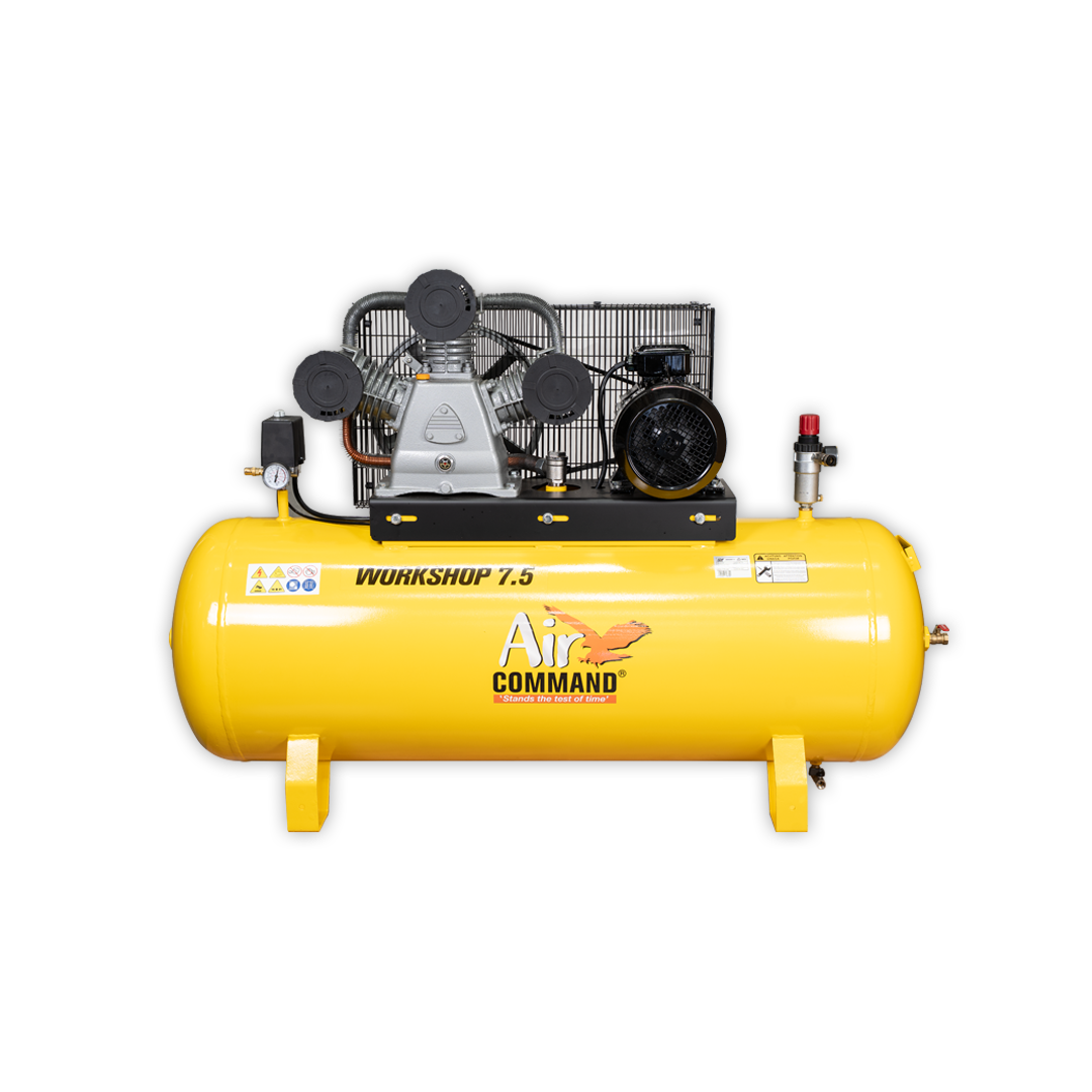 Air Command WS7.5CI - 300L Cast Iron Workshop Air Compressor (3 Phase, 7.5HP)
